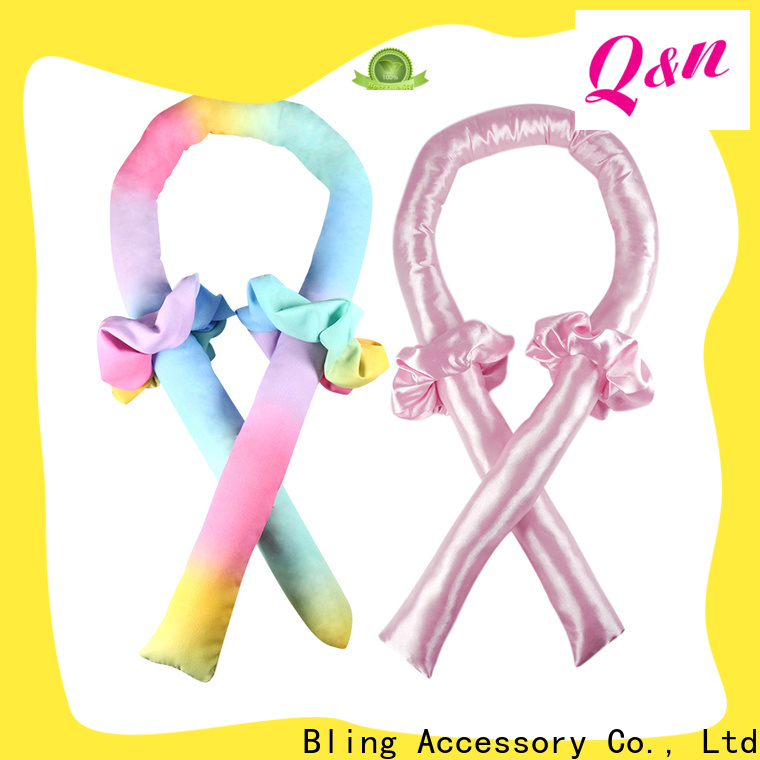 Hot Selling heatless curling rod headband silk company