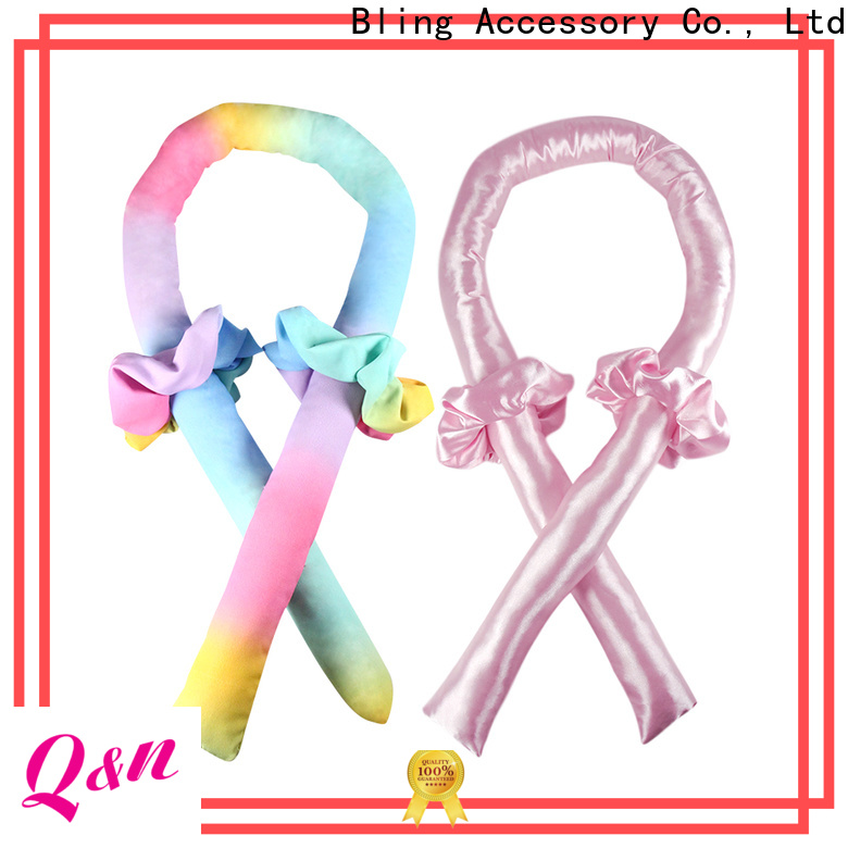Best heatless curling rod headband silk for sale
