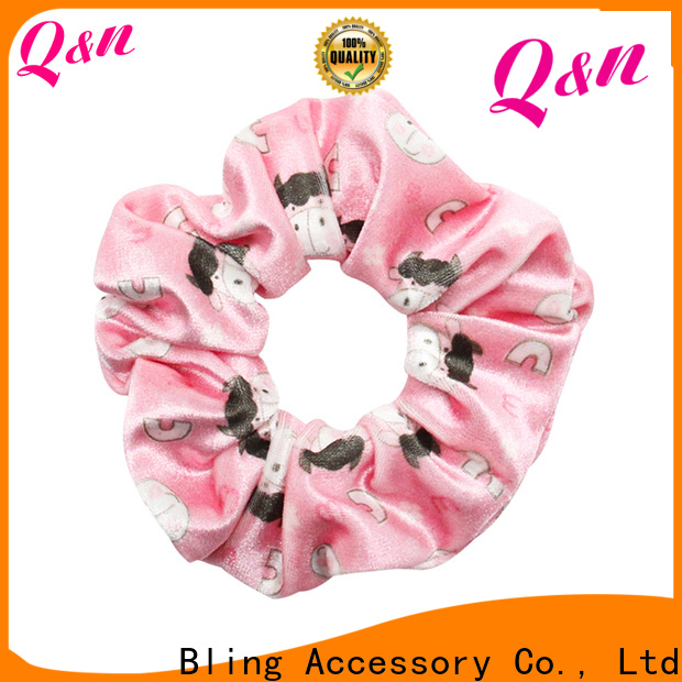 Factory Price black hair scrunchies manufacturer