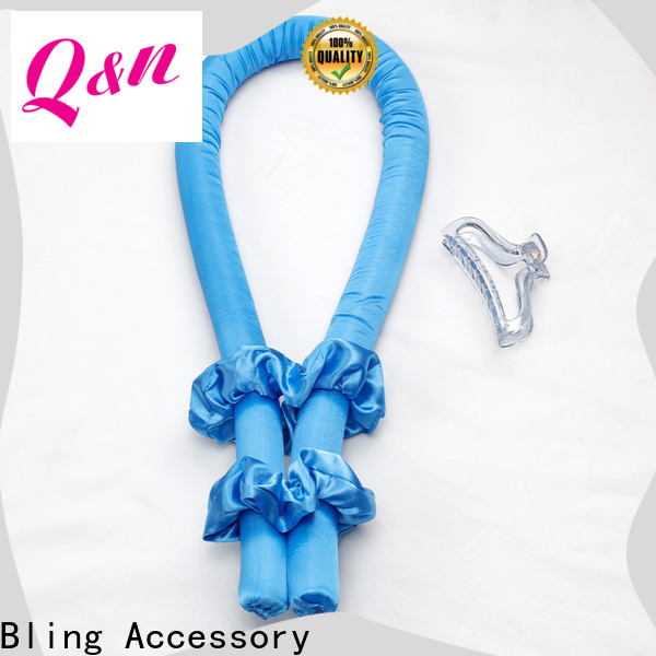 heatless curling rod headband silk factory