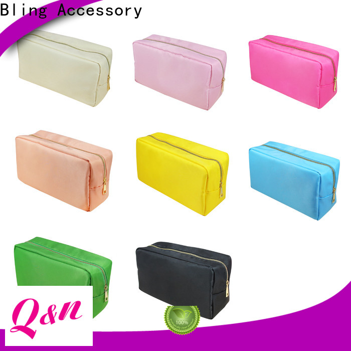 Custom black nylon cosmetic bag factory