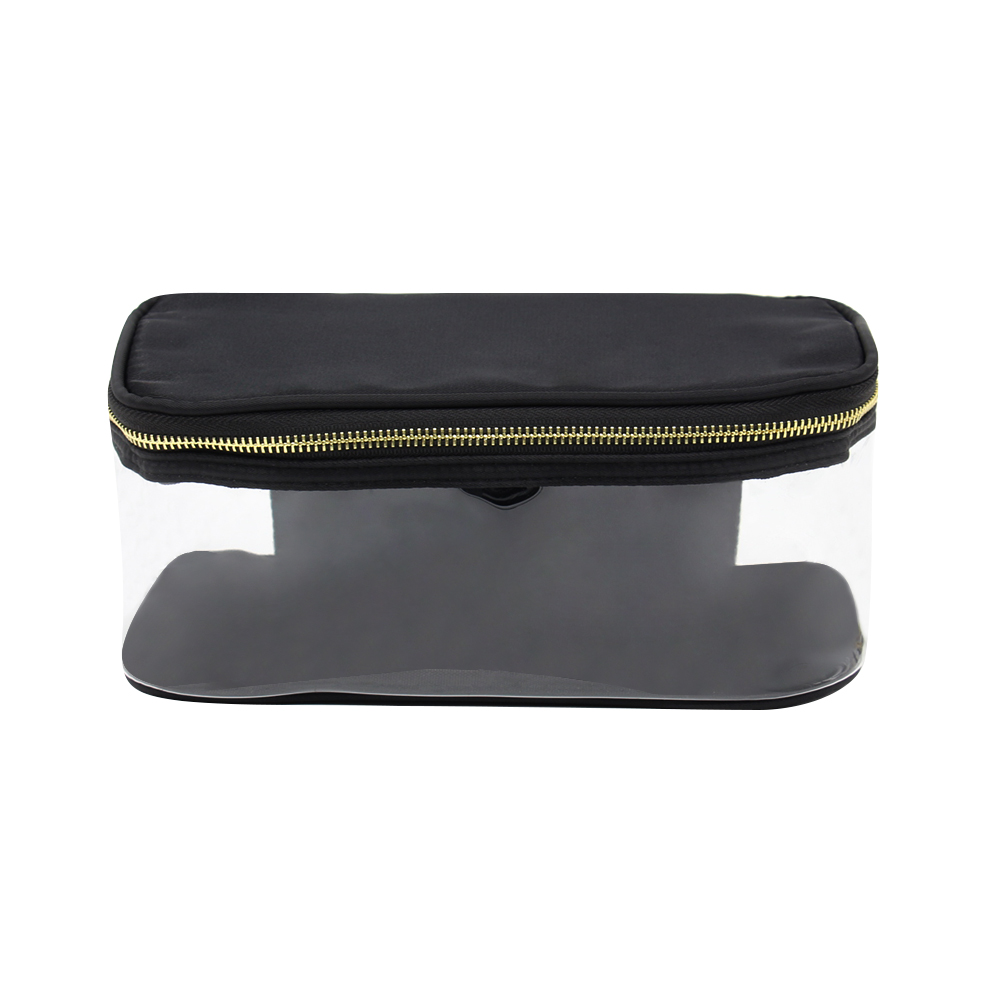 DIY chenille patches logo pvc nylon clear waterproof travel makeup bag toiletry bag Make Up Bags Bulk