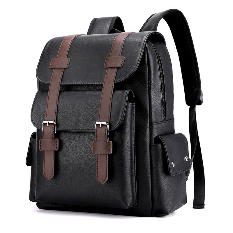 Custom Vintage Laptop Backpack Travel Business Large Capacity Stylish Back Bag