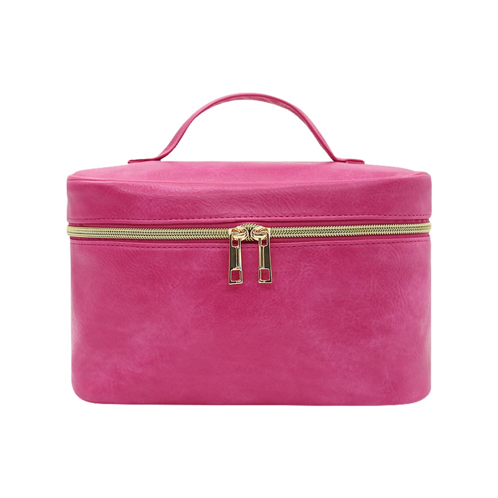 Wholesale hand-held quilted Bucket cosmetic bag makeup bags
