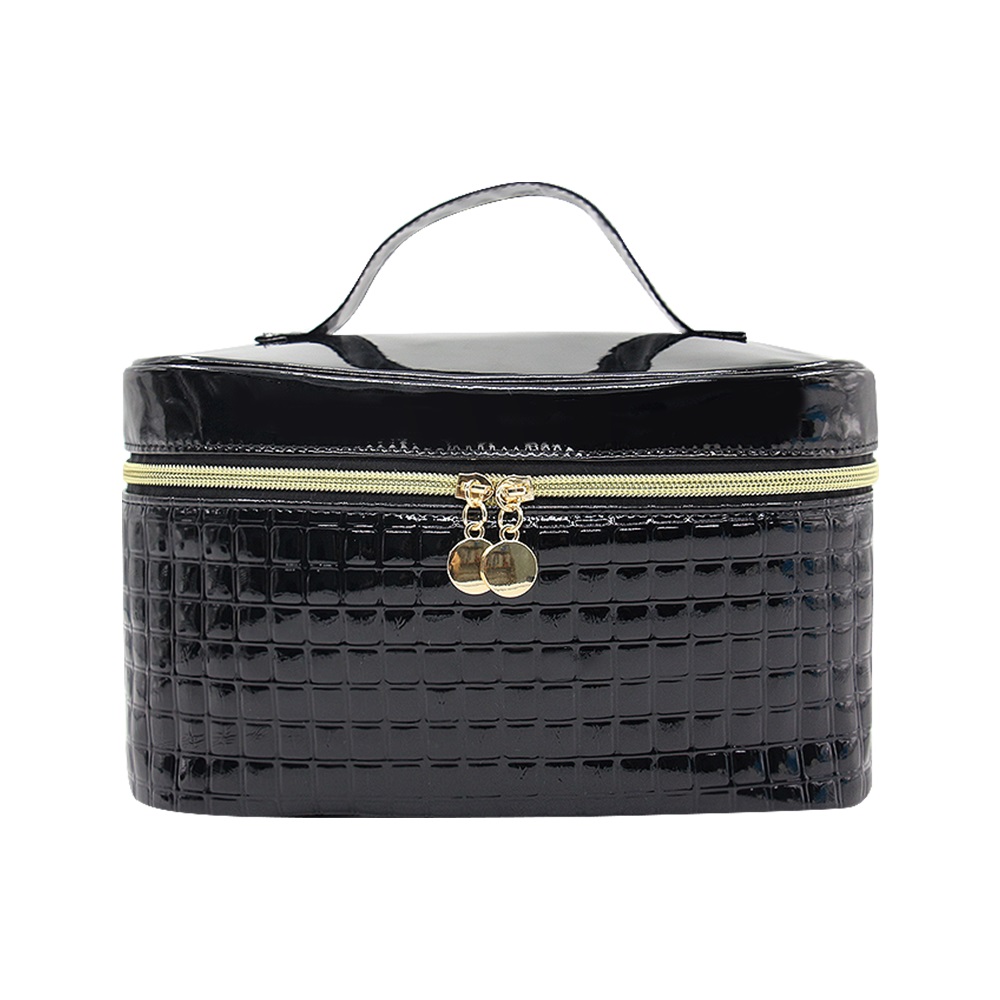 Wholesale hand-held quilted Bucket cosmetic bag makeup bags
