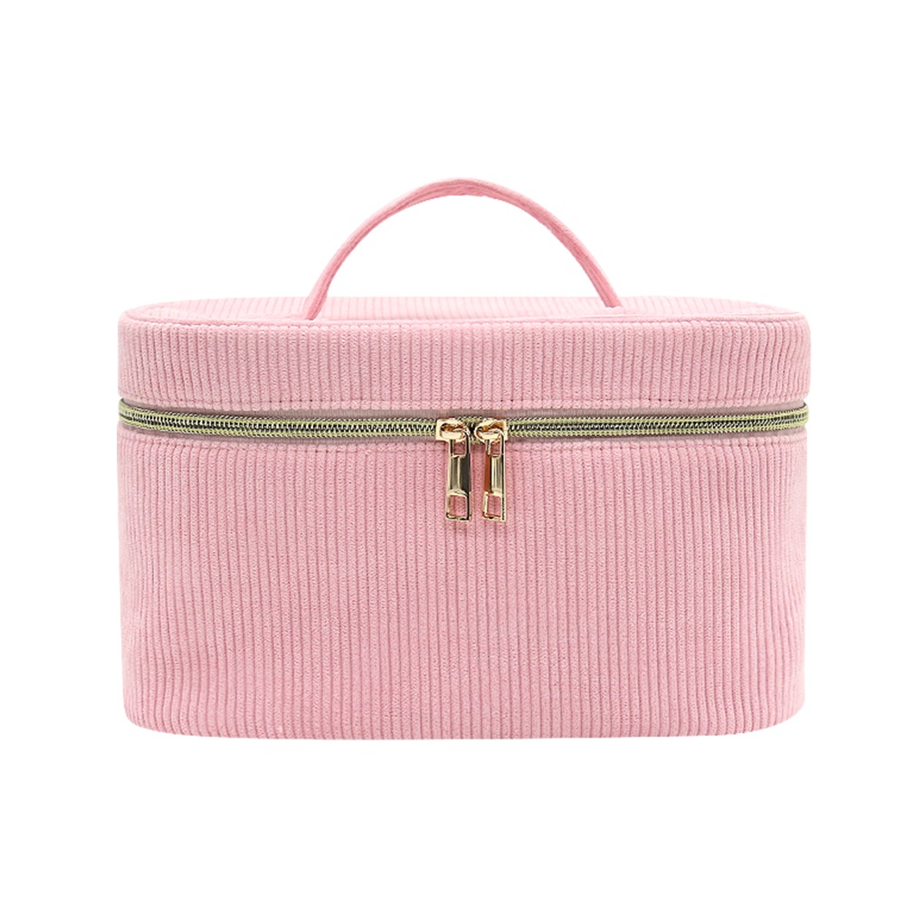 Wholesale hand-held quilted Bucket cosmetic bag makeup bags