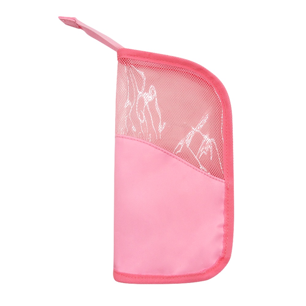 wholesale custom logo mesh makeup brush bag