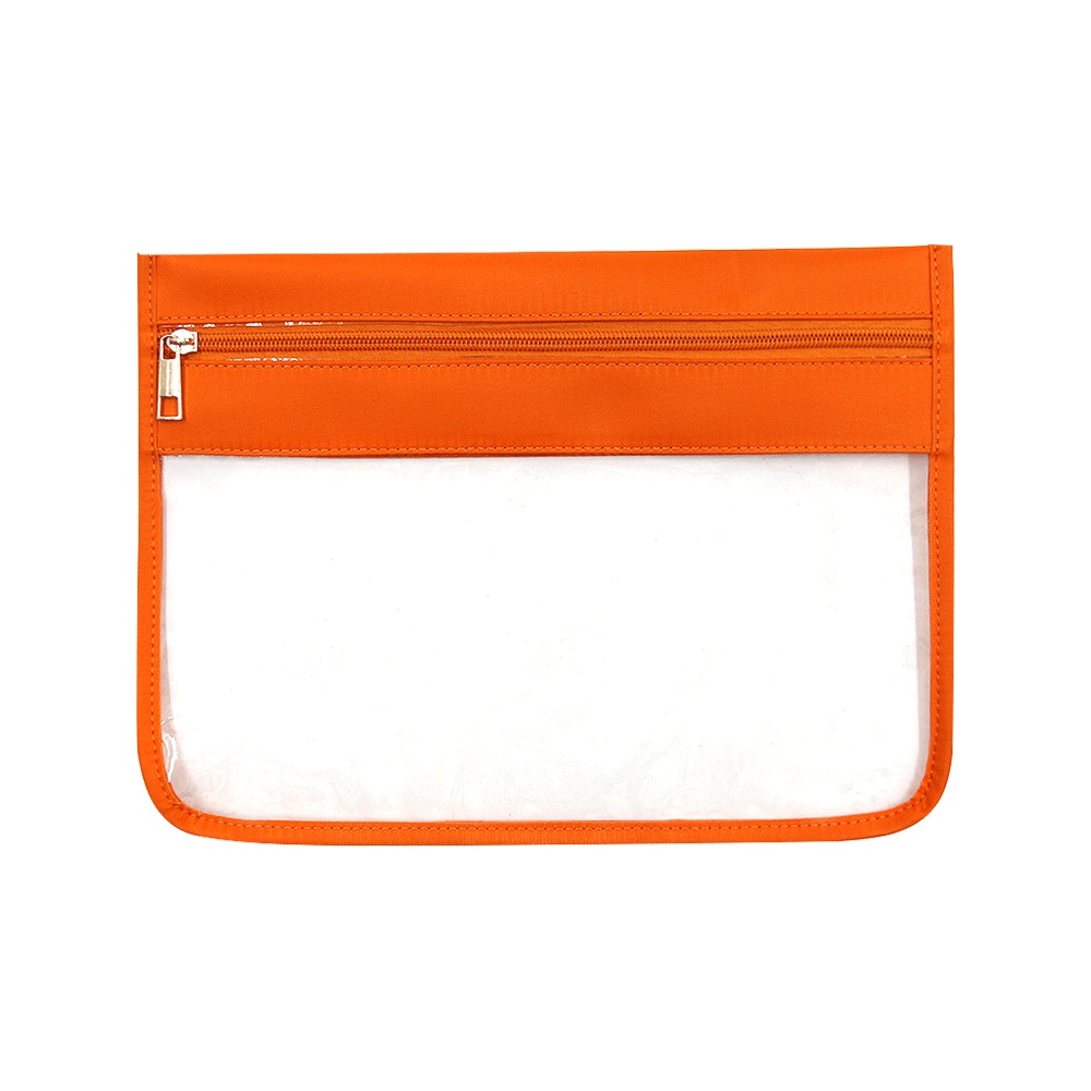 Multi-color waterproof upgrade pvc flat makeup bag toiletry bag