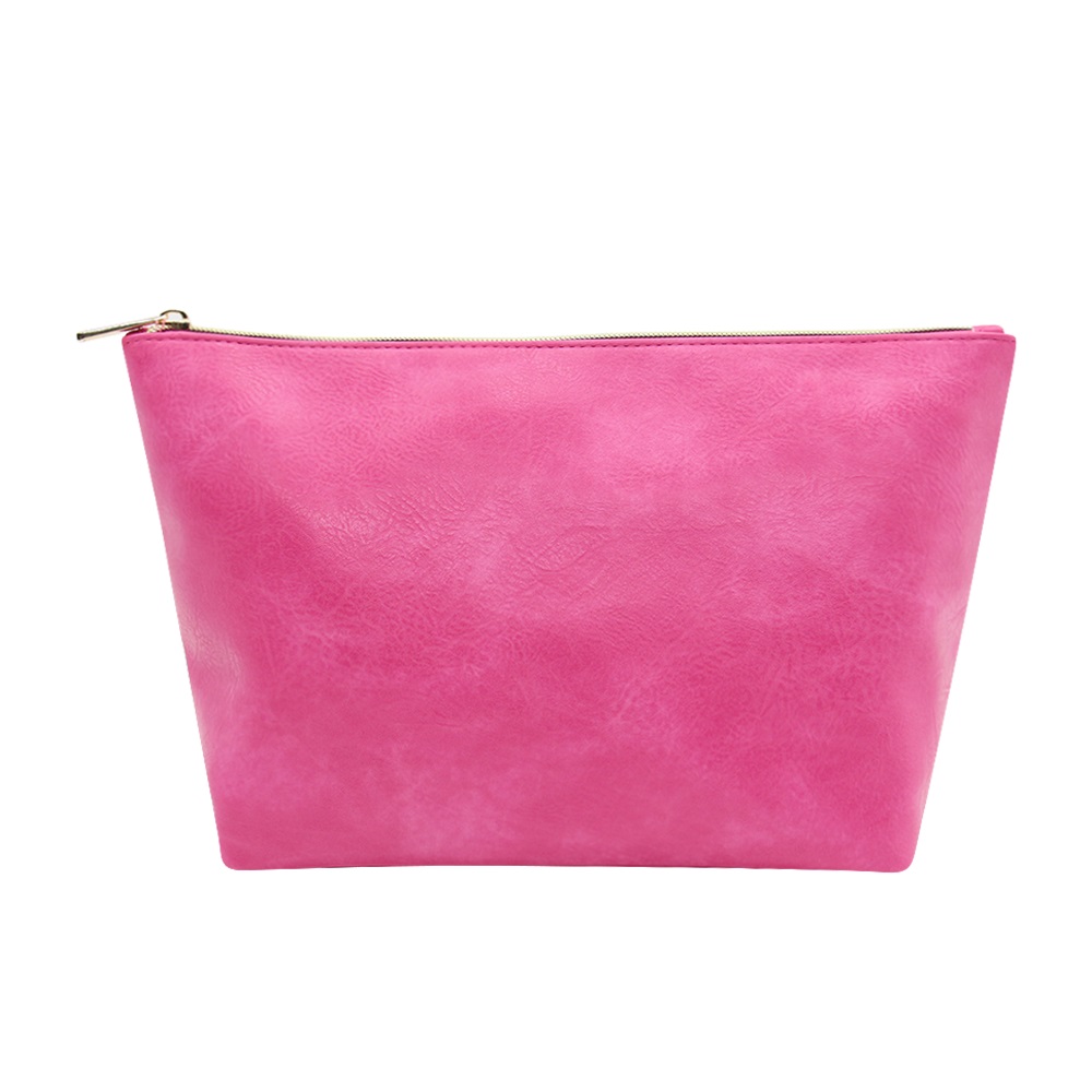 Multi-color custom puffer makeup bag