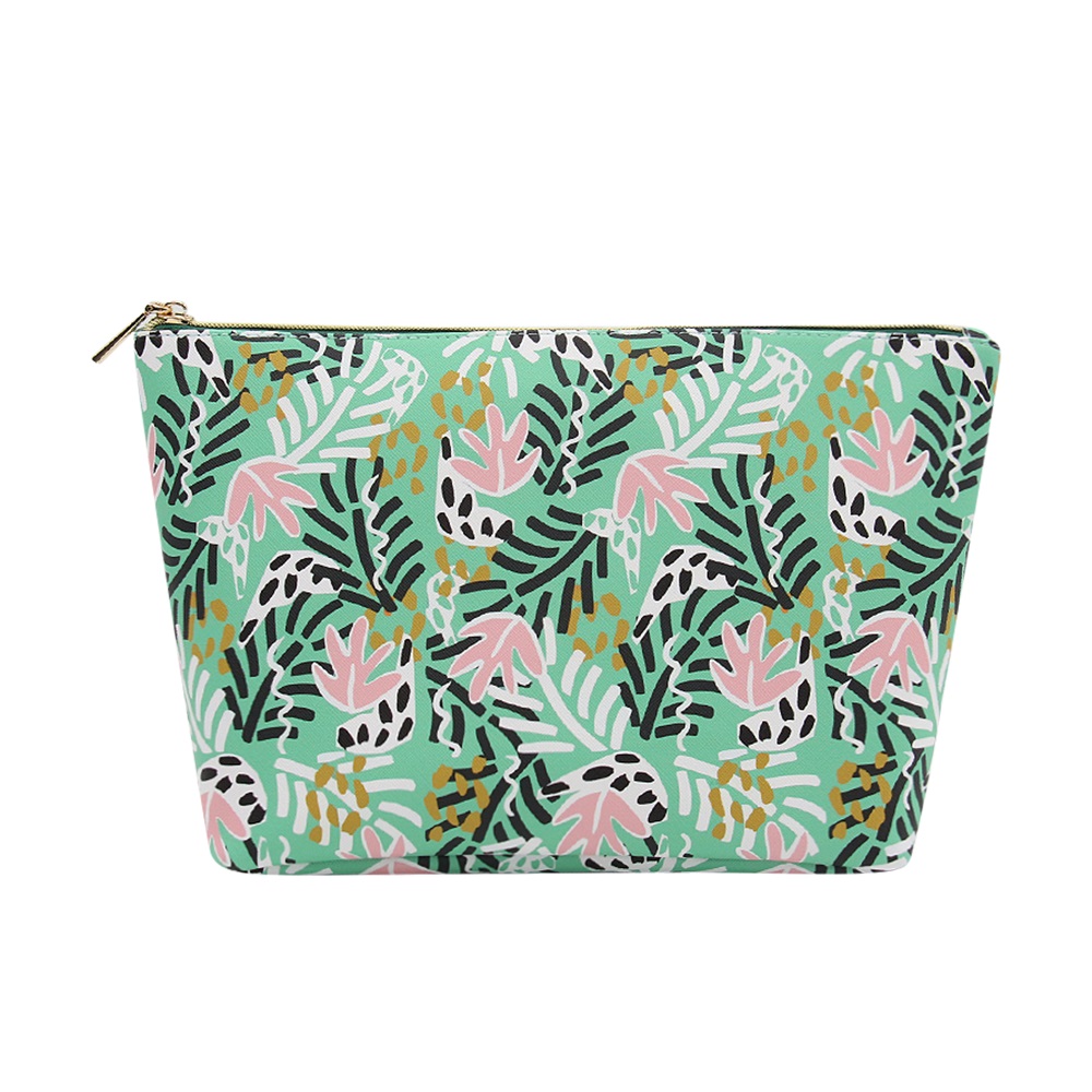 Multi-color custom puffer makeup bag