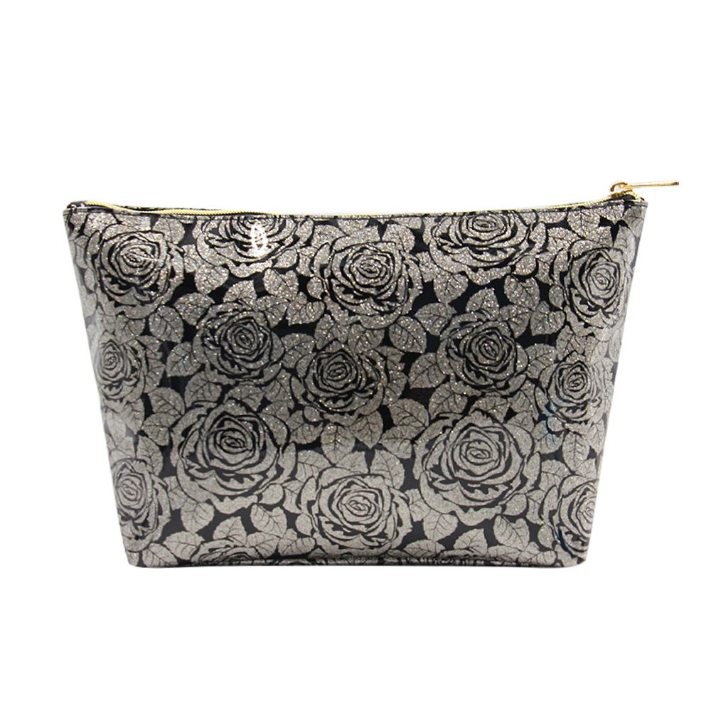Multi-color custom puffer makeup bag