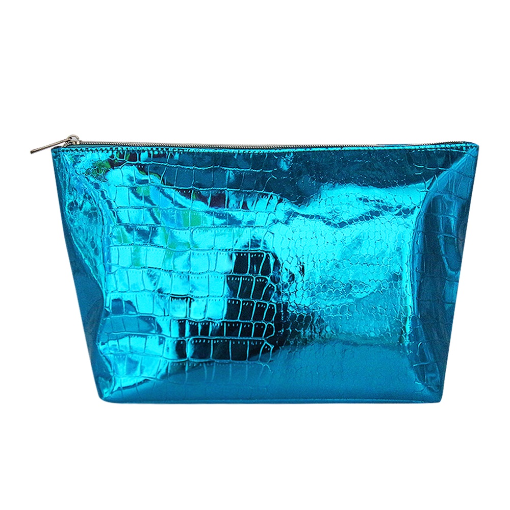 Multi-color custom puffer makeup bag