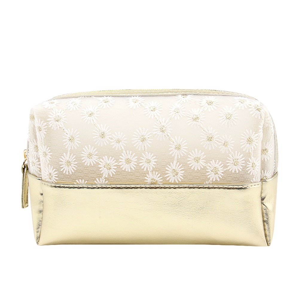 Multi-color custom logo private label Fashion patchwork makeup bag