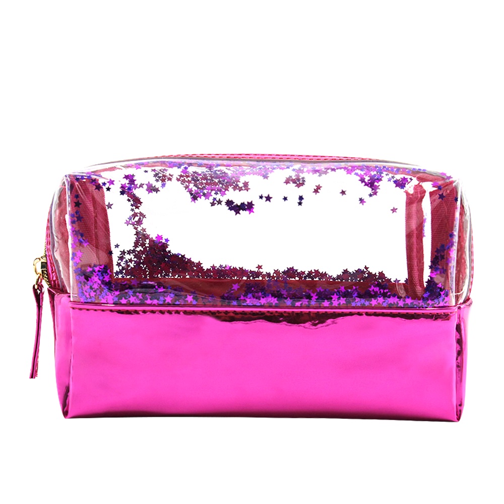 Multi-color custom logo private label Fashion patchwork makeup bag