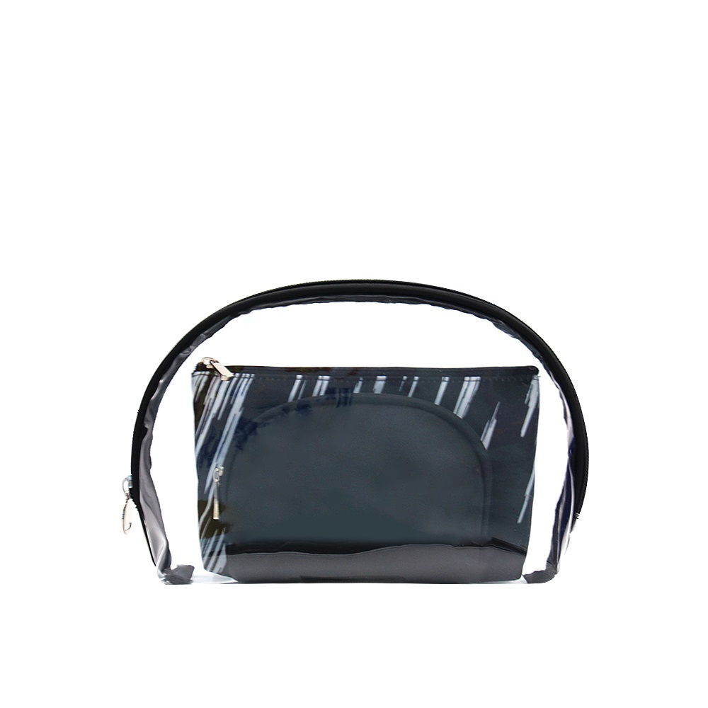 Multi-color custom 3-in-1 shell makeup bag 3-piece set