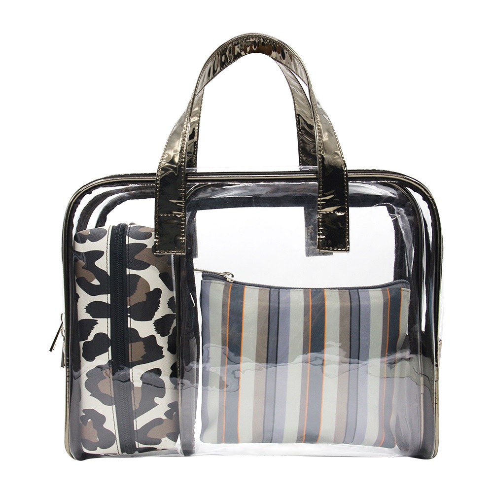 Four-in-one large capacity makeup bag Essential travel toiletry bag set
