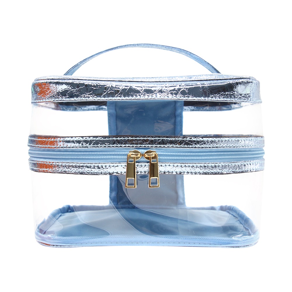 Multi-color custom double-layer dry and wet separation 4-in-1 makeup bag set