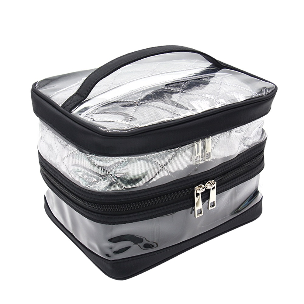 Multi-color custom double-layer dry and wet separation 4-in-1 makeup bag set