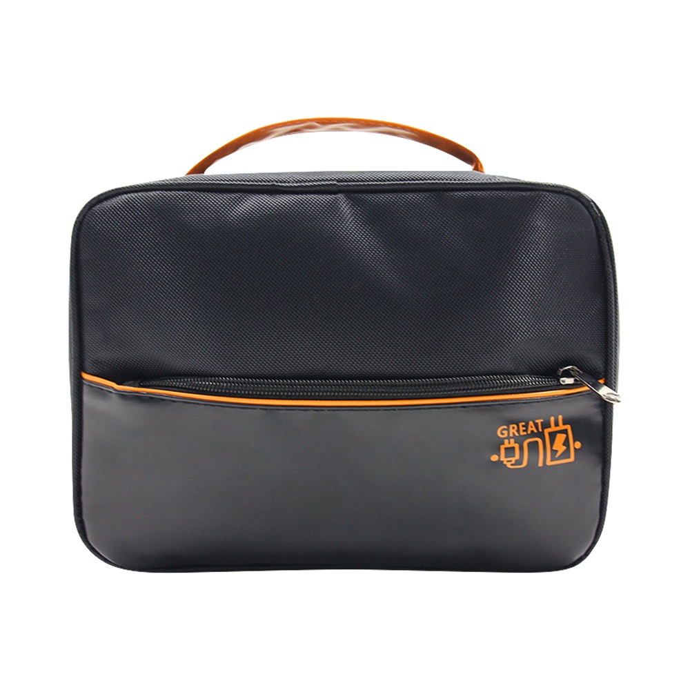 Men's travel makeup bag Digital product storage bag with divider