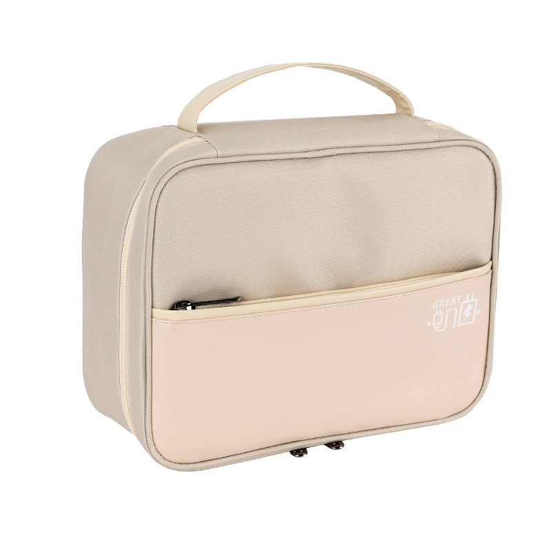 Men's travel makeup bag Digital product storage bag with divider