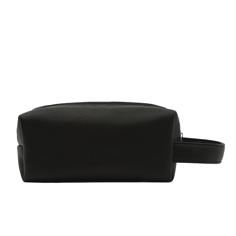 Large capacity square men's makeup bag Essential travel toiletry bag with wristlet