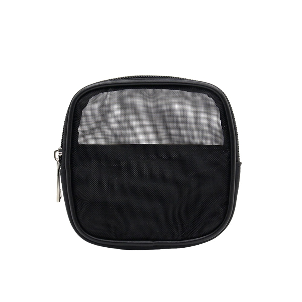 Mesh mini men's travel makeup bag