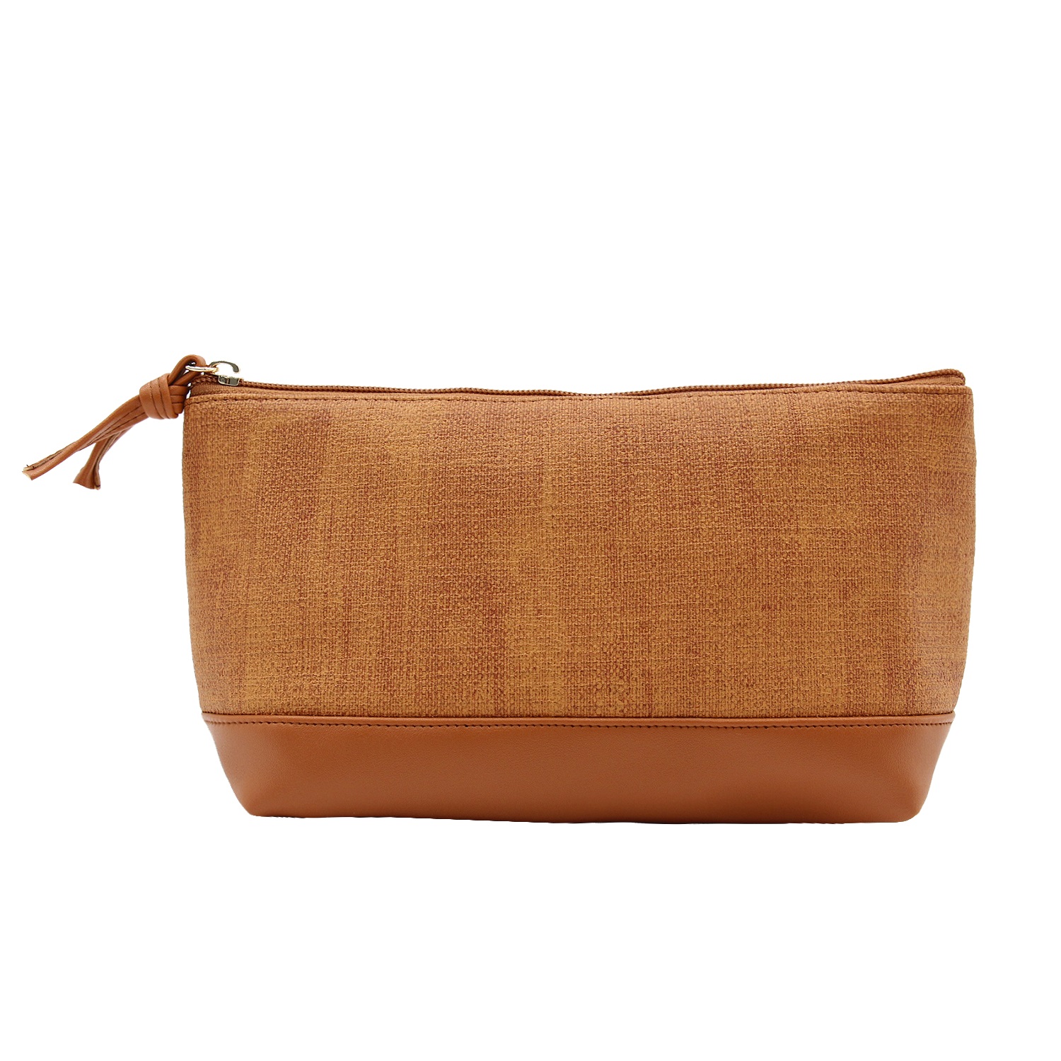 Custom color brown men's makeup bag