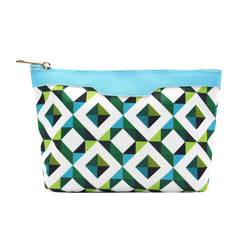 Q&N toiletry pouch soft pu cosmetic bag for women men