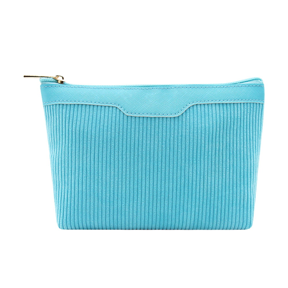 Q&N toiletry pouch soft pu cosmetic bag for women men