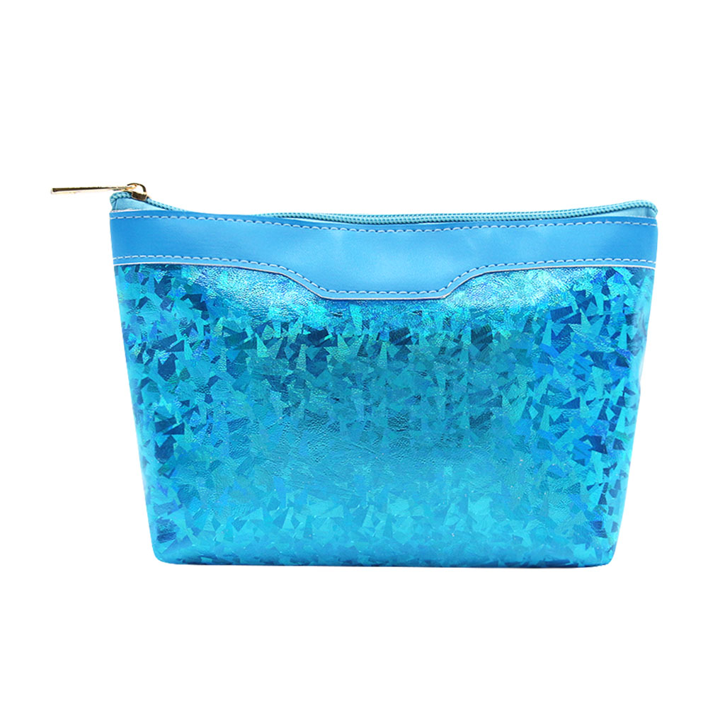 Q&N toiletry pouch soft pu cosmetic bag for women men