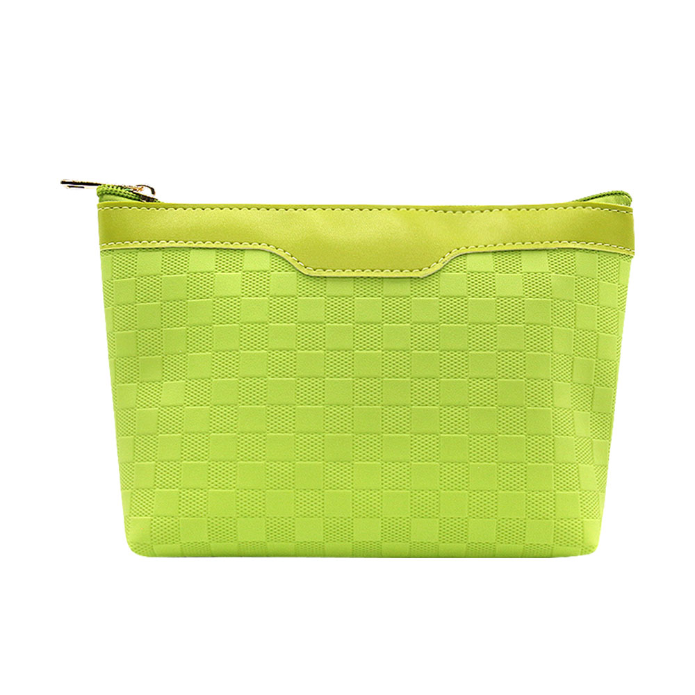 Q&N toiletry pouch soft pu cosmetic bag for women men