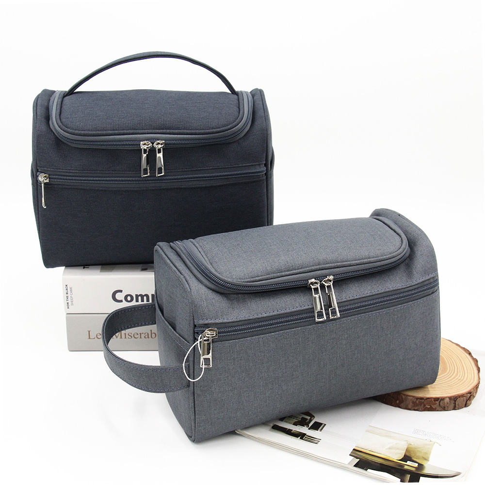 Q&N men's hanging portable waterproof partition storage toiletry bag