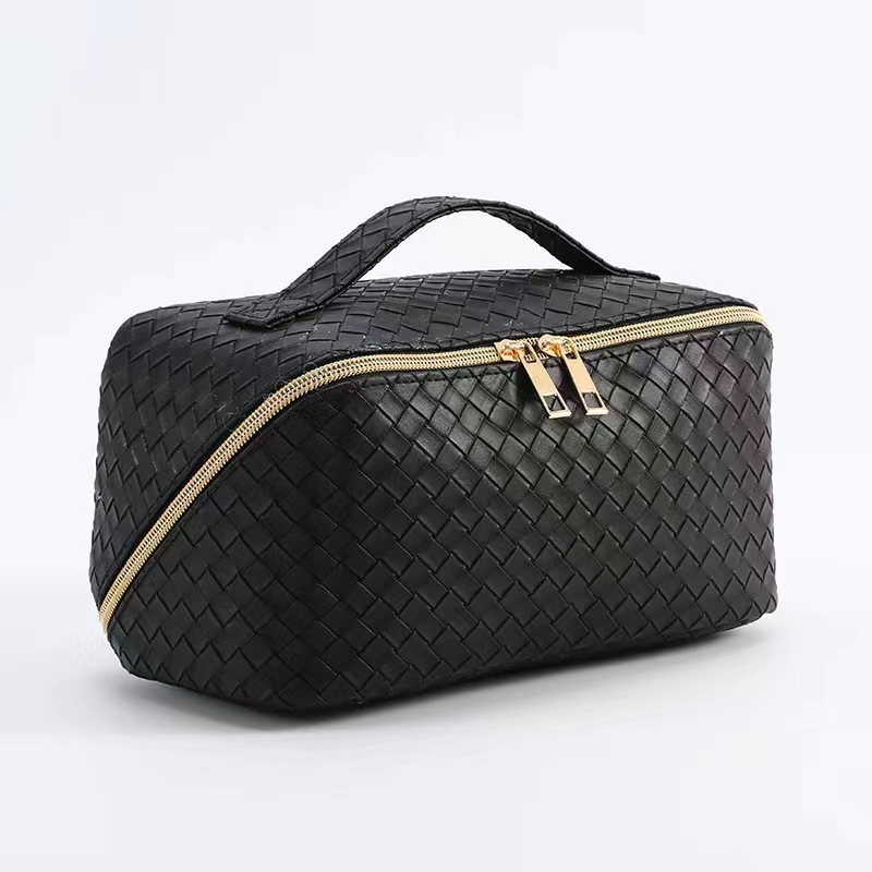 Woven pillow makeup bag large capacity portable ins wind travel cosmetic bag
