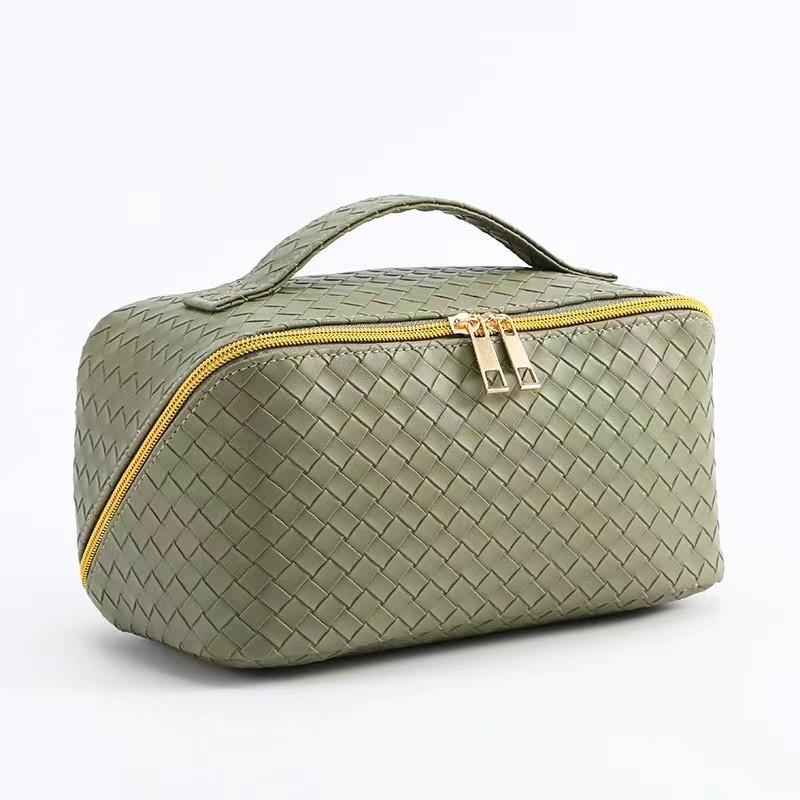Woven pillow makeup bag large capacity portable ins wind travel cosmetic bag