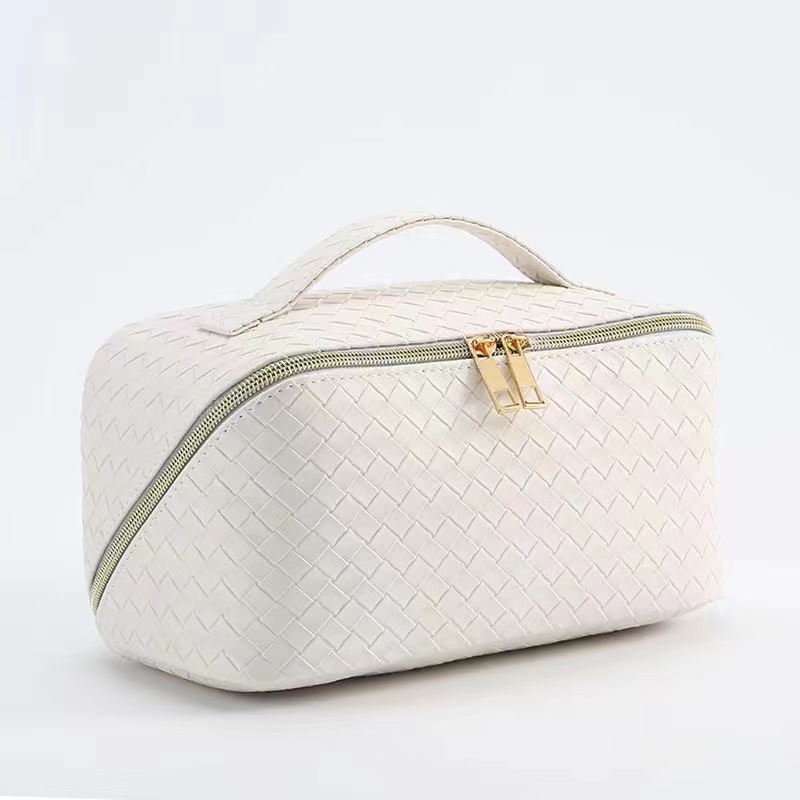 Woven pillow makeup bag large capacity portable ins wind travel cosmetic bag