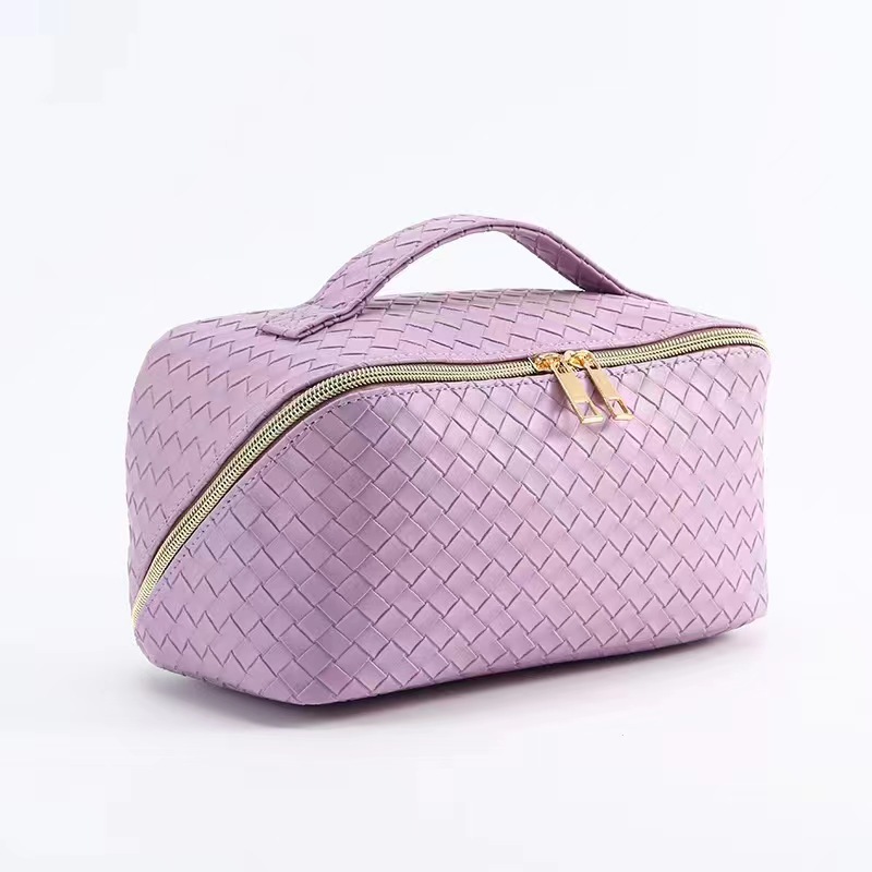 Woven pillow makeup bag large capacity portable ins wind travel cosmetic bag