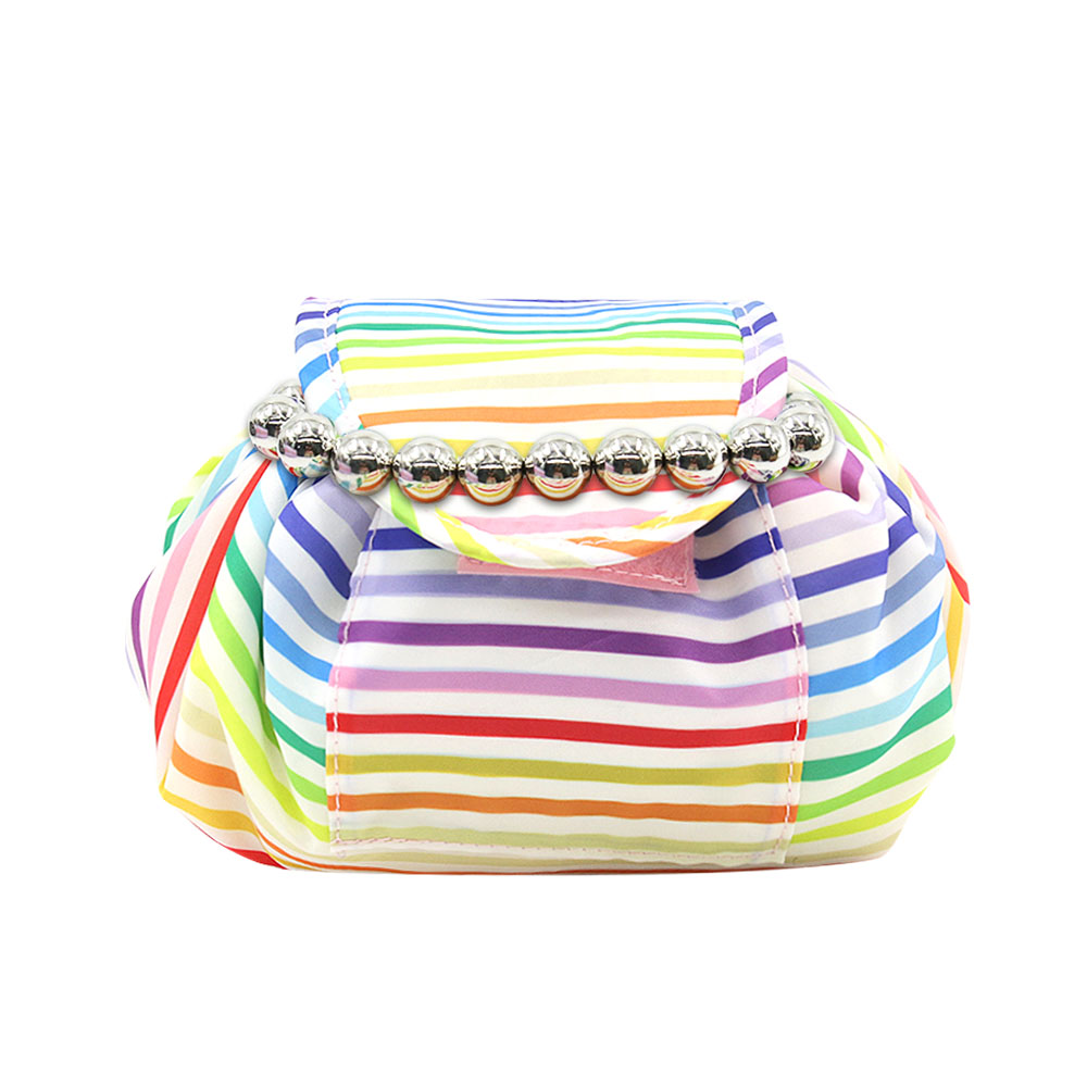 Q&N drawstring makeup bag opens flat
