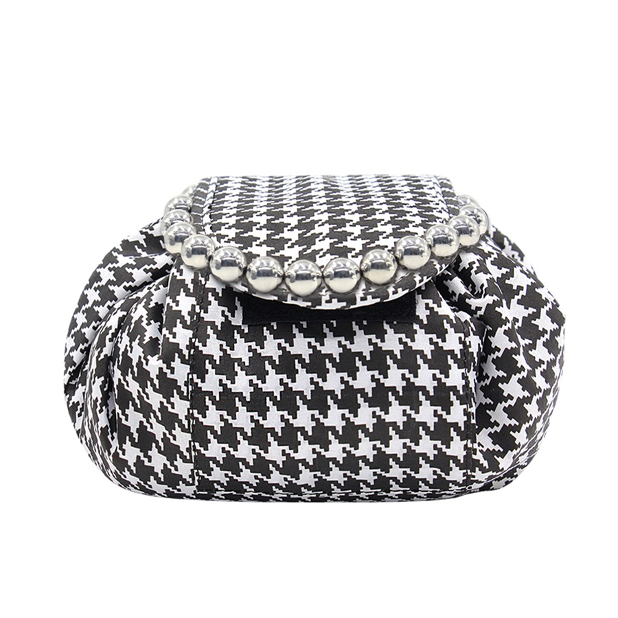 Q&N drawstring makeup bag opens flat