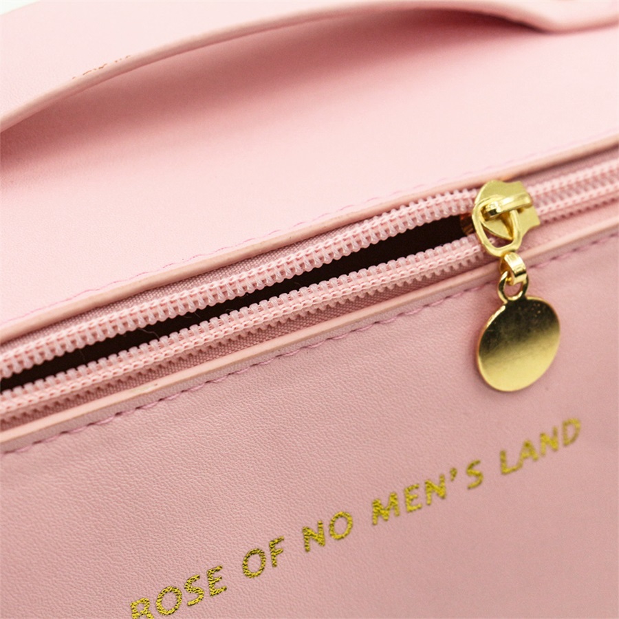 Q&N colors makeup leather luxury pu cosmetic bag