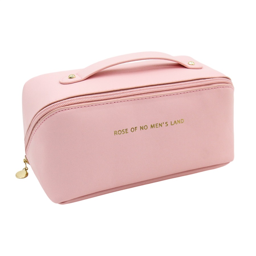Q&N colors makeup leather luxury pu cosmetic bag