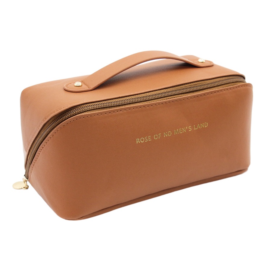 Q&N colors makeup leather luxury pu cosmetic bag