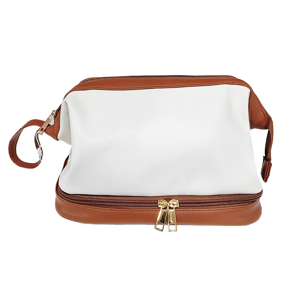 Q&N double dry and wet separation large capacity cloud makeup bag