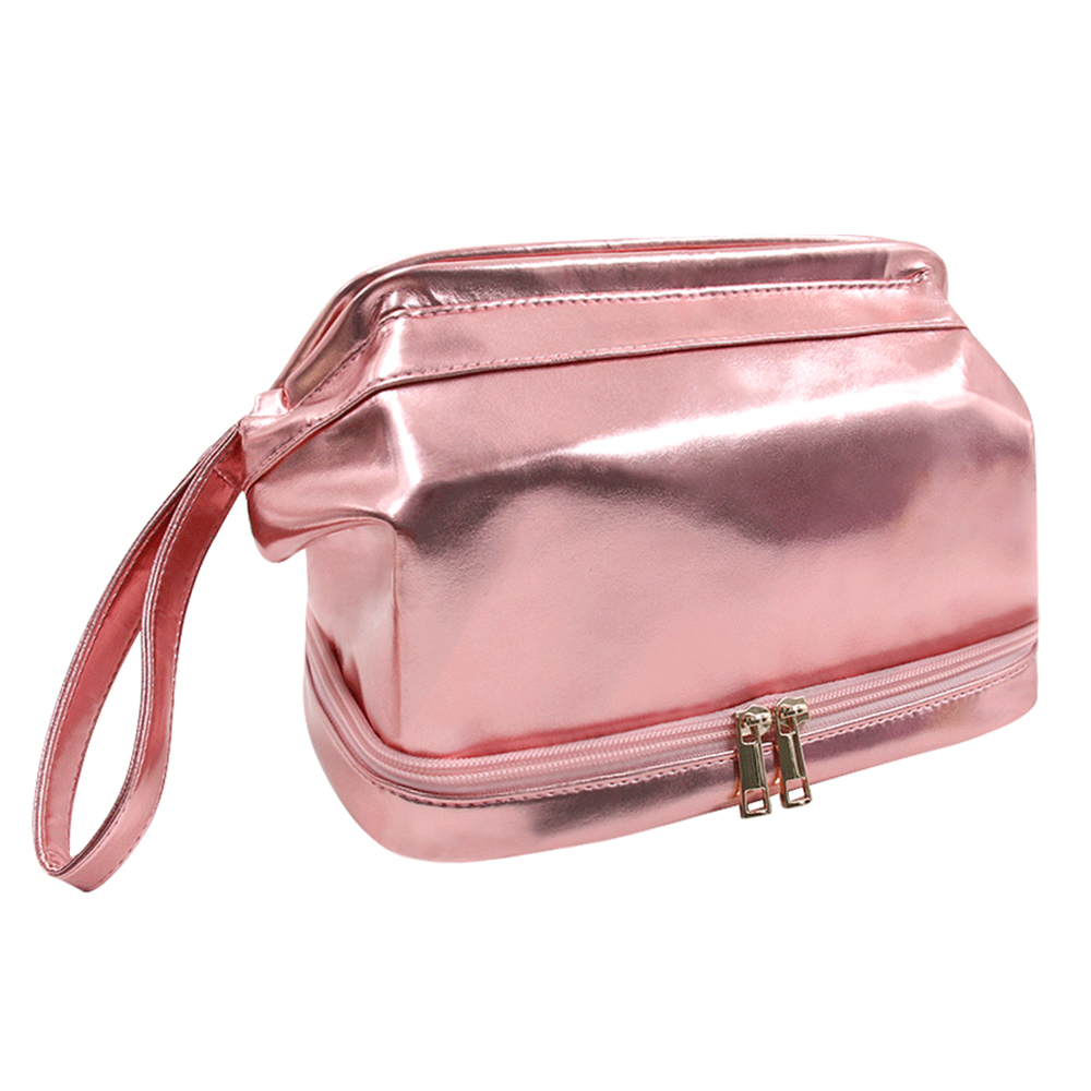 Q&N double dry and wet separation large capacity cloud makeup bag