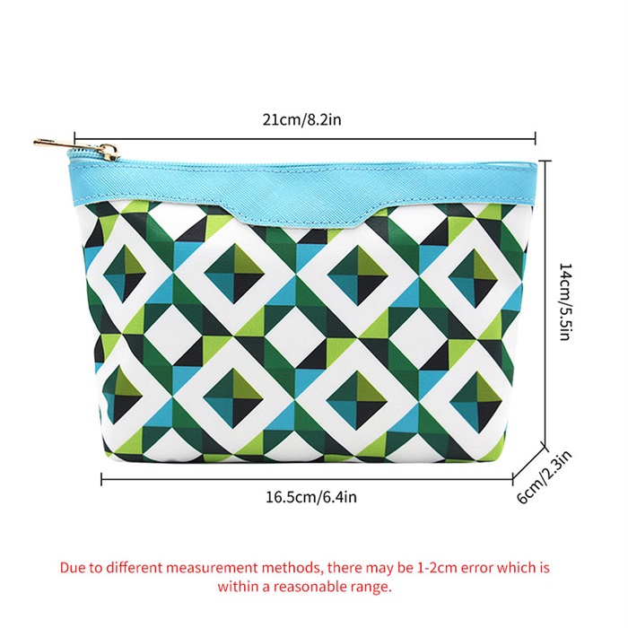 Q&N toiletry pouch soft pu cosmetic bag for women men