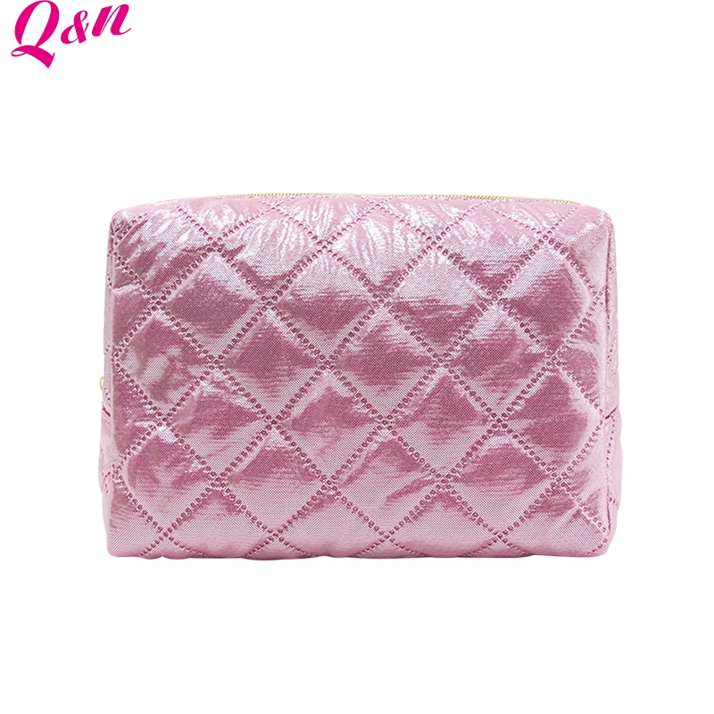 Q&N large simple travel essential trapezoidal makeup bag