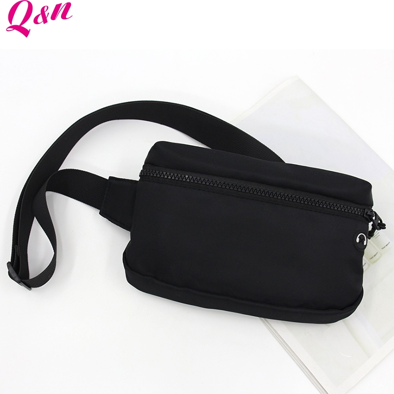 Q&N sport cross body funny bag chest bag sling bag nylon running belt waist bag for women men