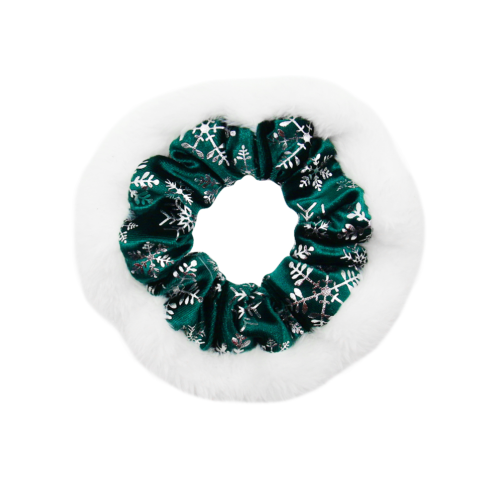 Warm and practical snowflake series hair accessories and makeup bag matching