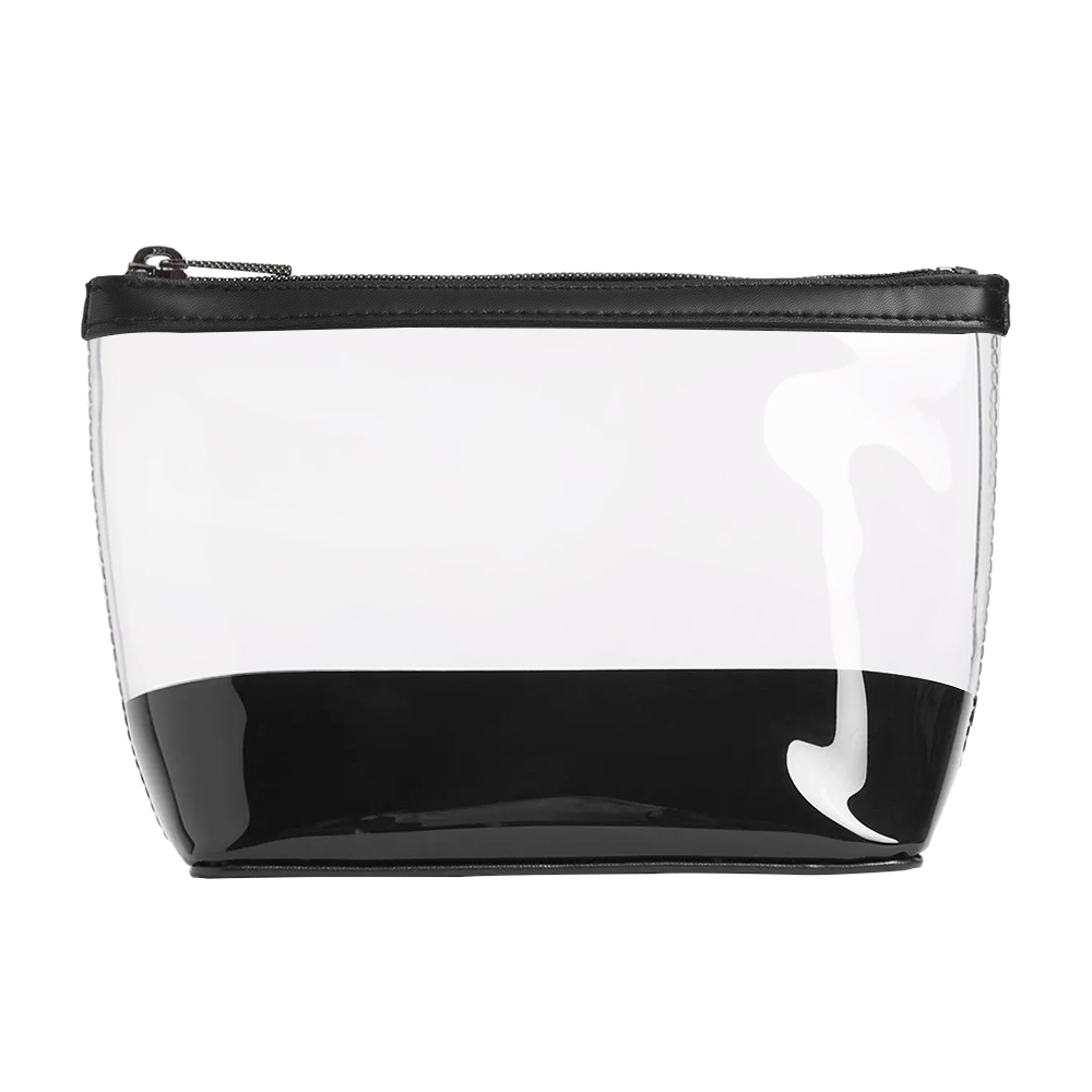 Looking for a sleek and functional cosmetic bag that combines transparency with durability?
