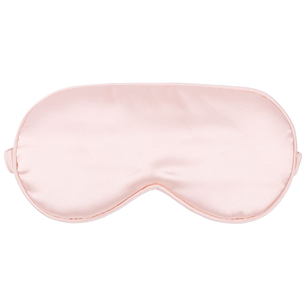 Custom logo Travel Reusable Blackout Adjustable Lash Extension Sleeping Memory Satin Silk Eye Mask