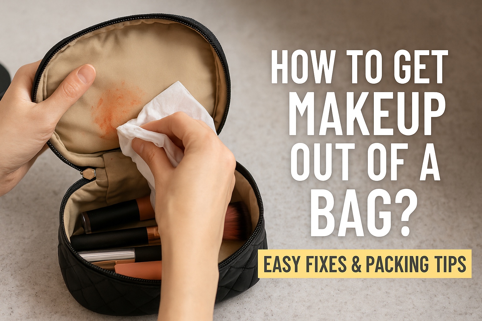 How to Get Makeup Out of a Bag? Easy Fixes & Packing Tips